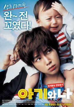 baby and me. joon-soo tough year old high school kid that loves cause trouble. often gets fights,