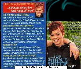 Fostele lui bill - Toate sunt urate... ina - Bill Kaulitz(vocal)