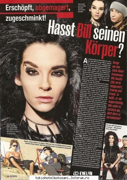 isi uraste bill corpul? :x - si in germana e peste tot :x - Bill Kaulitz(vocal)